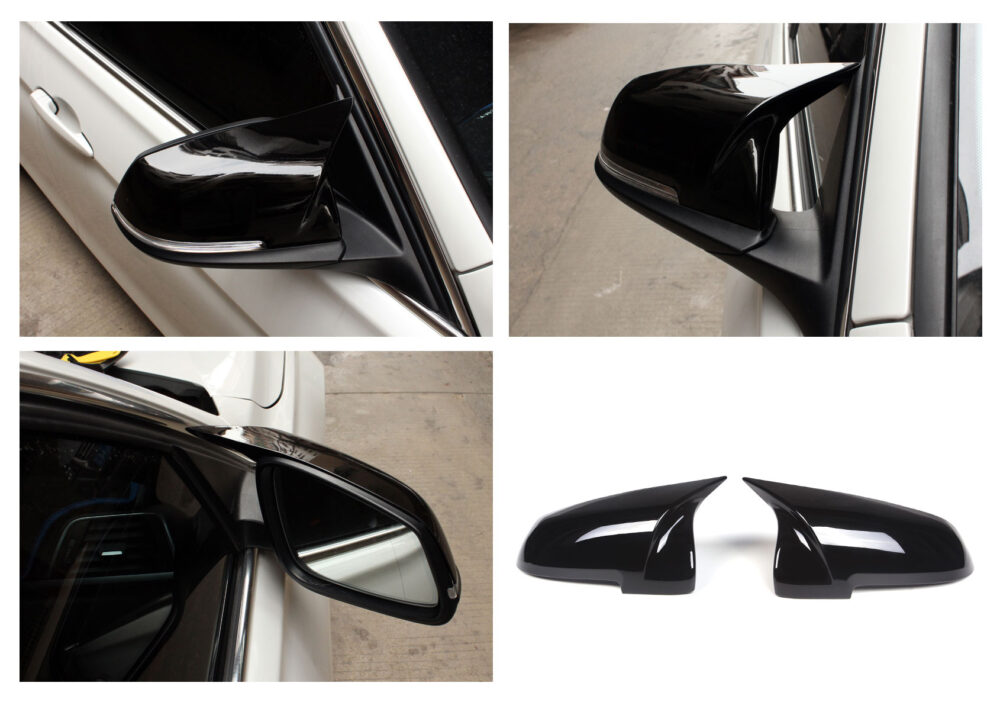 Mirror caps Black Sport for exchange Fits BMW F10 F11 (LCI) F6 F12 F13 (pre-LCI) F01 F02 (LCI)Mirror caps black sport for exchange fits on BMW F10 F11 (LCI) F6 F12 F13 (pre-LCI) F01 F02 (LCI)Item condition: new and in original packagingAssembly: These mirror caps are simply exchanged for the original ones