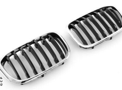 GRILLE FITS FOR BMW X3 X4 G01 G02 SPORT CHROME BLACK