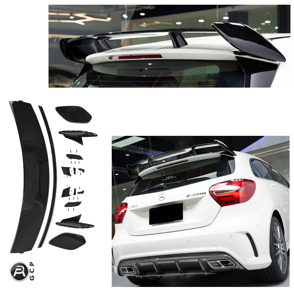 SPOILER ROOF SPOILER REAR WING AMG LOOK BLACK FOR MERCEDES W176 A-CLASSSPOILER ROOF SPOILER REAR WING AMG LOOK BLACK FOR MERCEDES W176 A-CLASS Item condition: new and in original packagingMade of high-strength ABS plastic