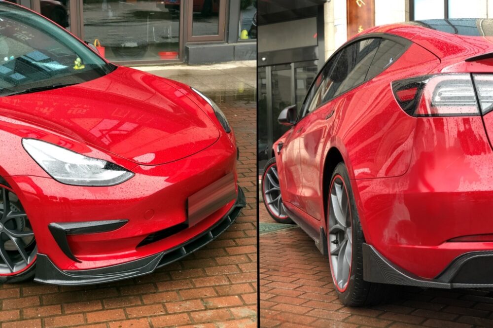 Papildomų apdailų komplektas Tesla Model 3 (Carbon Look) - Image 15