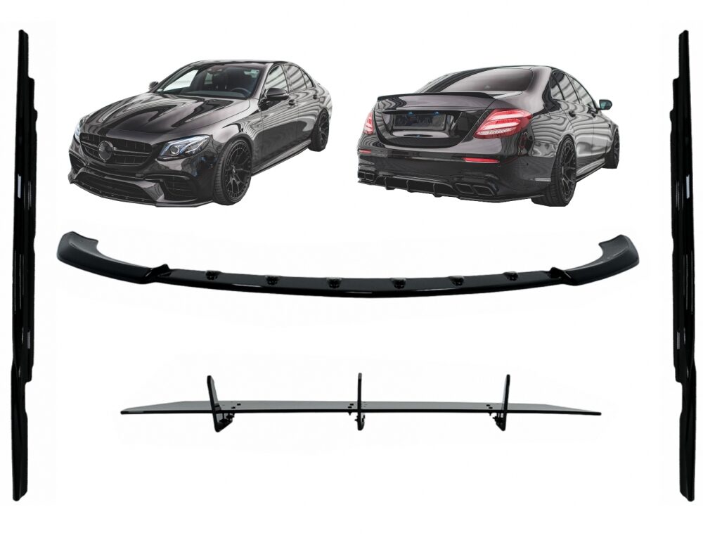 Aerodinaminis komplektas skirtas Mercedes E-Class E63 W213/S213 Juodas blizgus