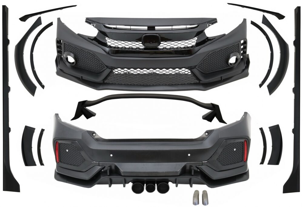 Type R dizaino išorės komplektas Honda Civic MK10 FC / FK Sedanui
