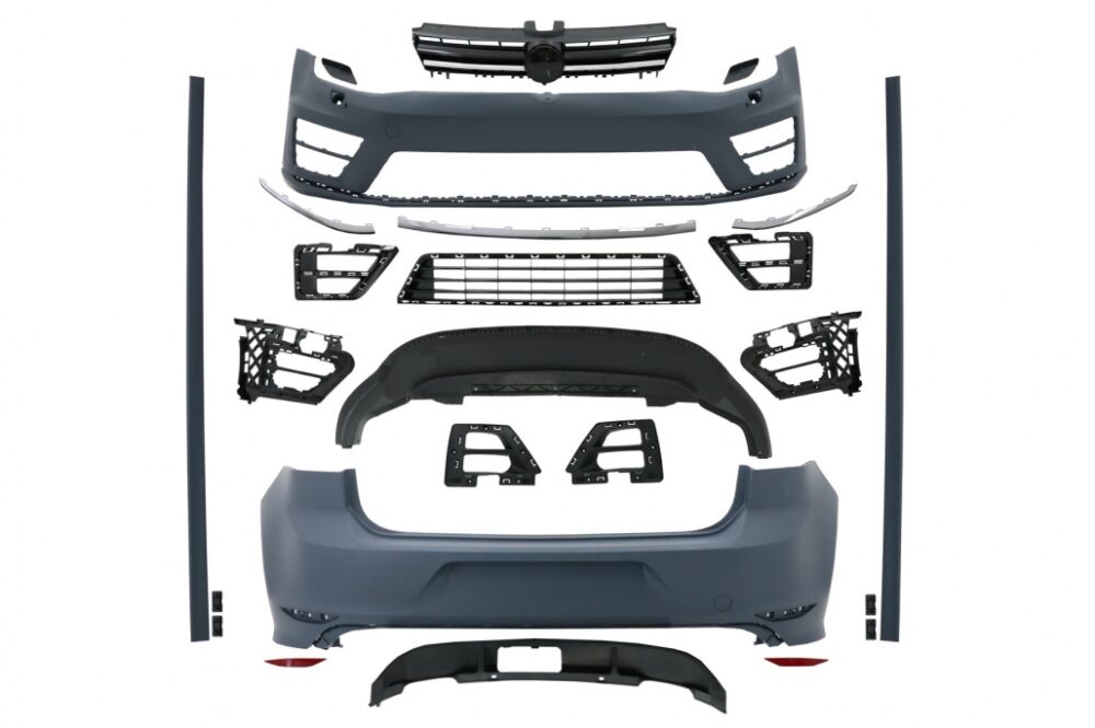 R dizaino bamperių komplektas VW Golf 7 VII hečbekas (2013-2017) - Image 8