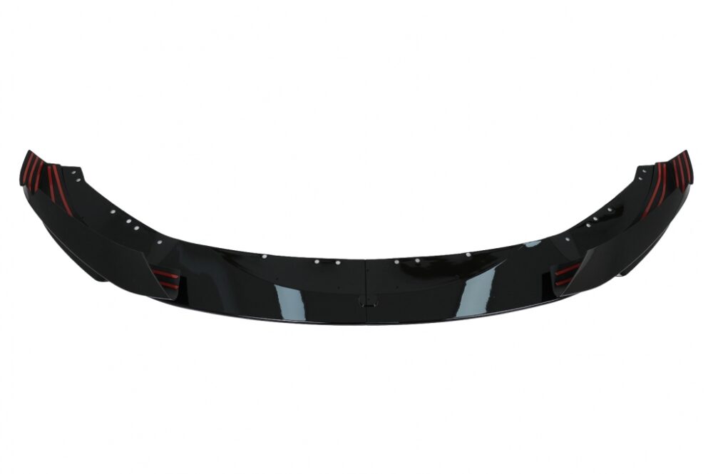 Priekinio bamperio papildoma apdaila BMW 4 Serijai F32 / F33 / F36 Juoda blizgi - Image 3