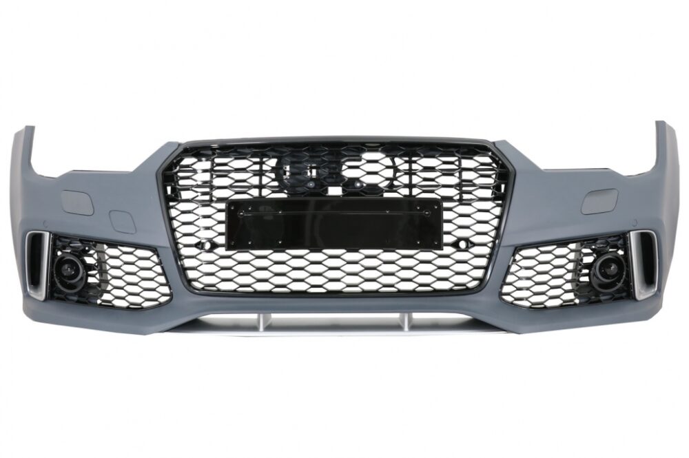 Priekinis bamperis skirtas Audi A7 4G Facelift (2015-2018) RS7 dizainas / Su grotelėmis