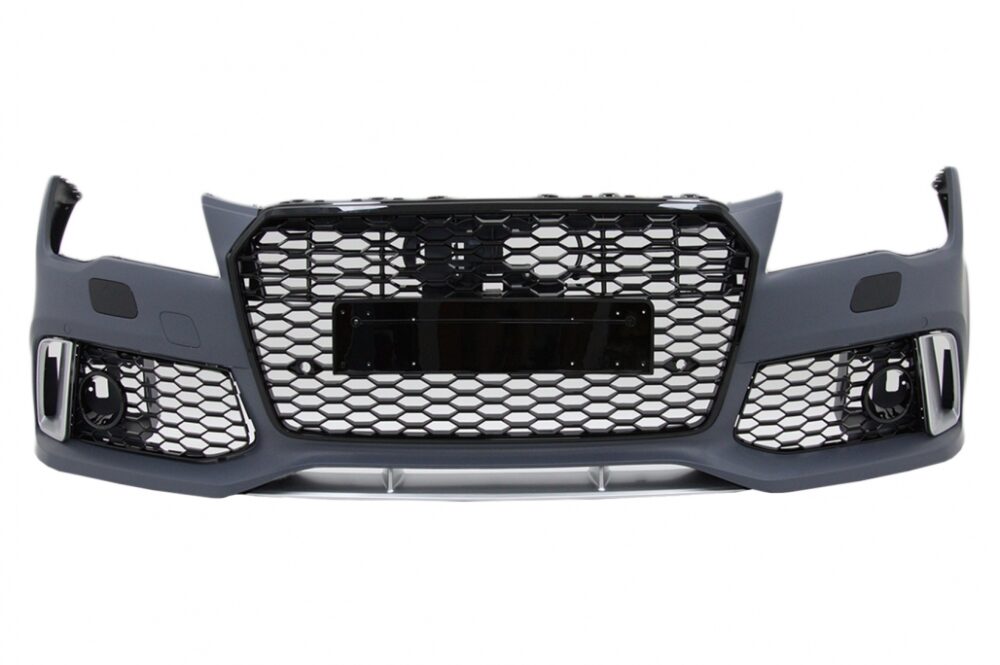 Priekinis RS7 stiliaus bamperis Audi A7 4G Pre-Facelift Su grotelėmis (ACC)
