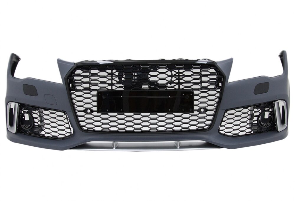 Priekinis RS7 stiliaus bamperis Audi A7 4G Pre-Facelift Su grotelėmis (ACC)