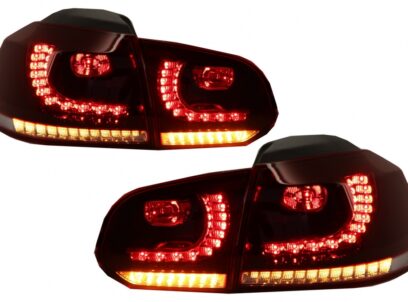LED galiniai žibintai VW Golf 6 VI (2008-2013) GTI Stilius (Raudoni tamsūs)