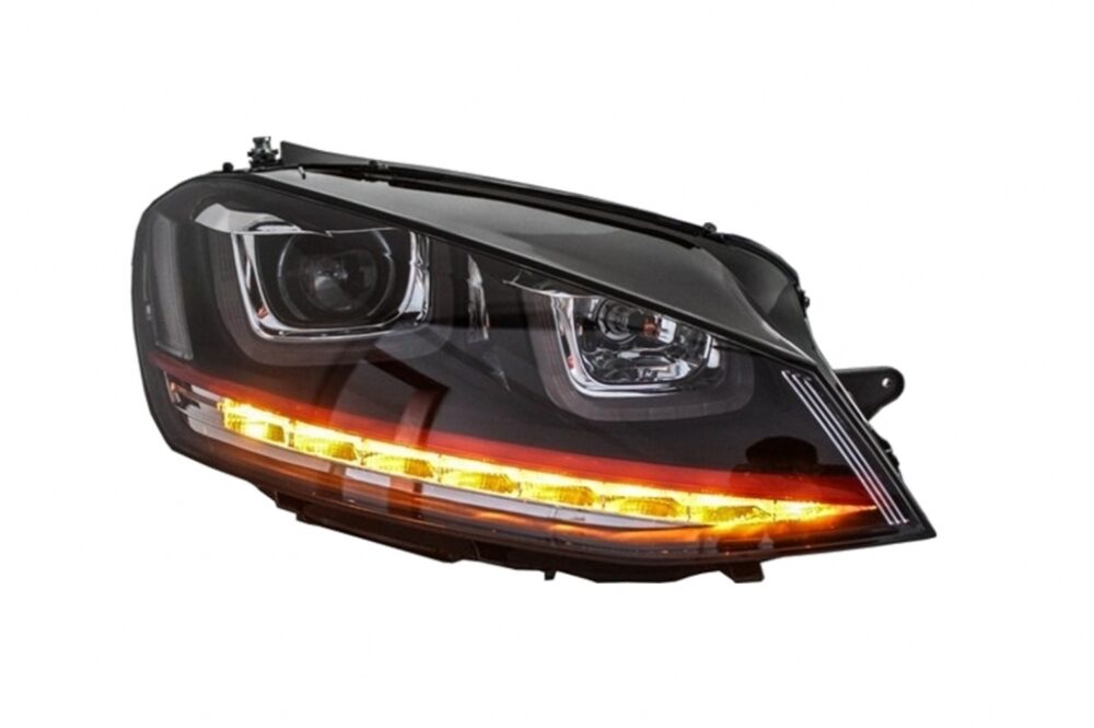 Priekinių LED DRL žibintų komplektas VW Golf 7 VII (2012-2017) GTI išvaizdos - Image 3