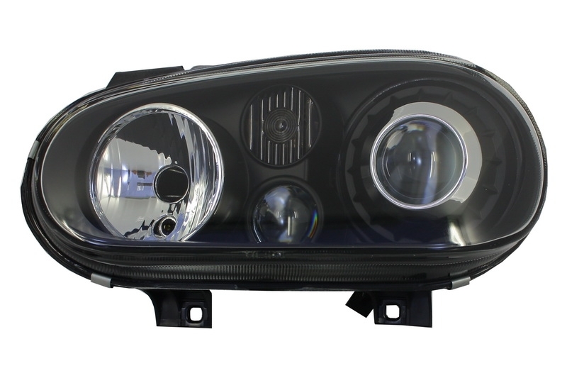 Priekinių žibintų komplektas VW Golf 4 (R32 Design) Juodi - Image 2