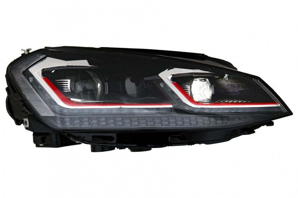 LED priekinių žibintų komplektas VW Golf 7 VII Pre-Facelift (7.5 Facelift GTI išvaizda) - Image 4