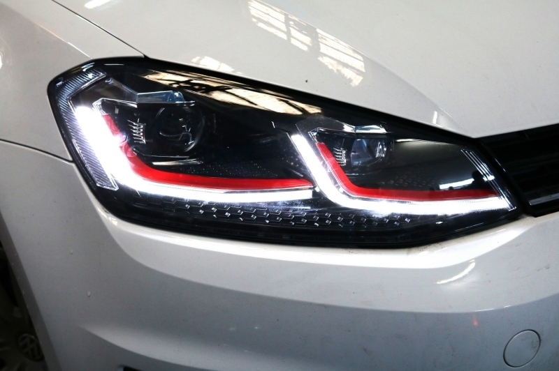 LED priekinių žibintų komplektas VW Golf 7 VII Pre-Facelift (7.5 Facelift GTI išvaizda) - Image 7