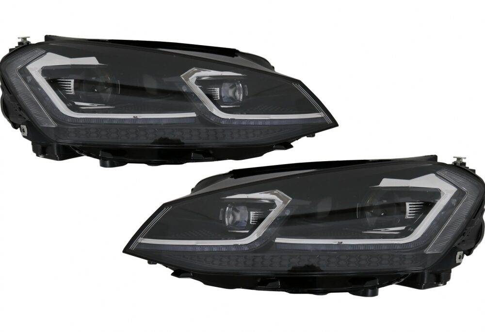 LED priekinių žibintų komplektas VW Golf 7 VII Pre-Facelift (7.5 Facelift R išvaizda)