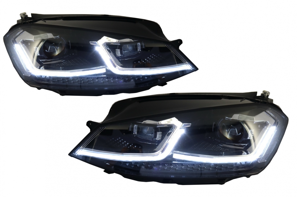 LED priekinių žibintų komplektas VW Golf 7 VII Pre-Facelift (7.5 Facelift R išvaizda) - Image 4