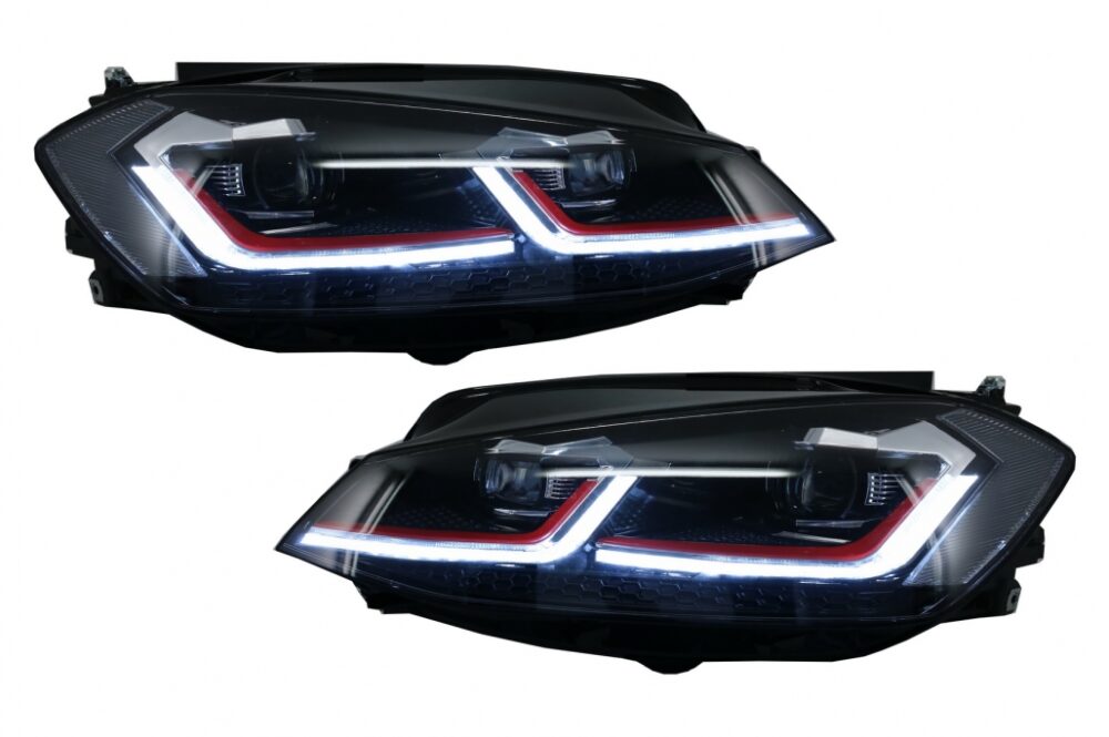 LED priekinių žibintų komplektas skirtas VW Golf 7.5 VII (Facelift) GTI išvaizda - Image 4