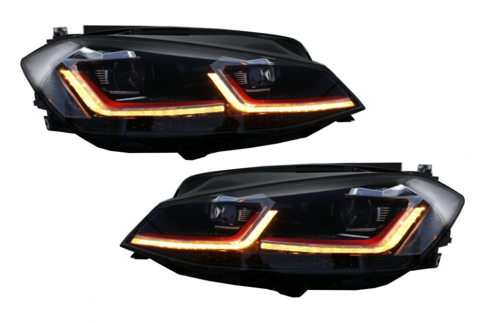 LED priekinių žibintų komplektas skirtas VW Golf 7.5 VII (Facelift) GTI išvaizda - Image 5