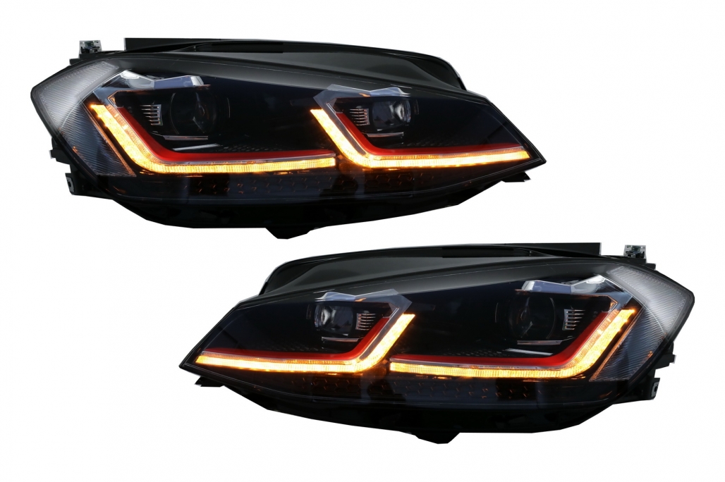 LED priekinių žibintų komplektas skirtas VW Golf 7.5 VII (Facelift) GTI išvaizda - Image 5