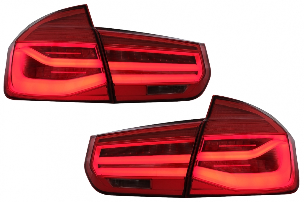 LED galiniai žibintai BMW 3 F30 Raudoni