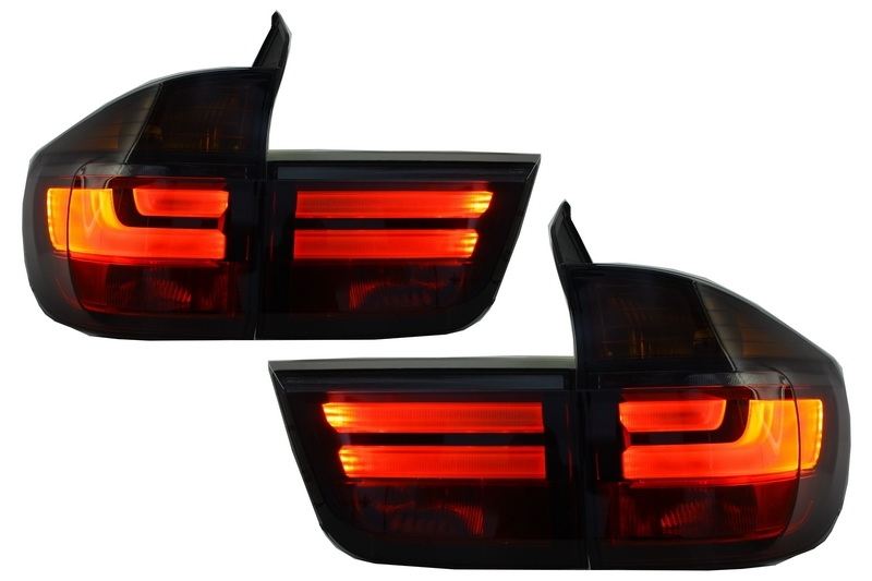 LED galiniai žibintai BMW X5 E70 (Pre-Facelift) LCI išvaizdos (Tamsinti) - Image 4
