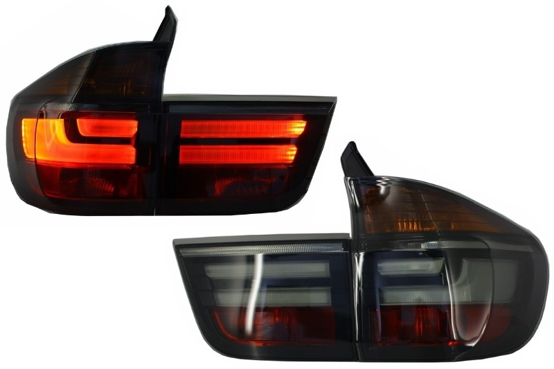 LED galiniai žibintai BMW X5 E70 (Pre-Facelift) LCI išvaizdos (Tamsinti) - Image 2