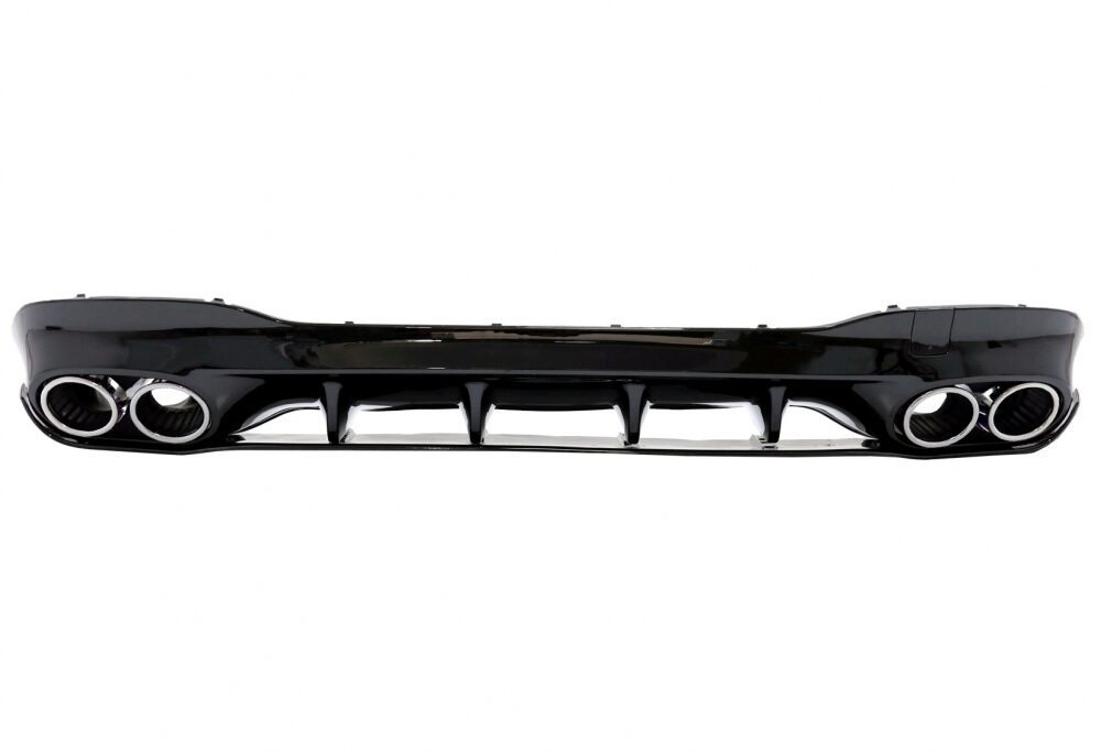 Galinio bamperio difuzorius su išmetimo antgaliais Mercedes CLA X118 Shooting Brake C118 CLA45S dizainas
