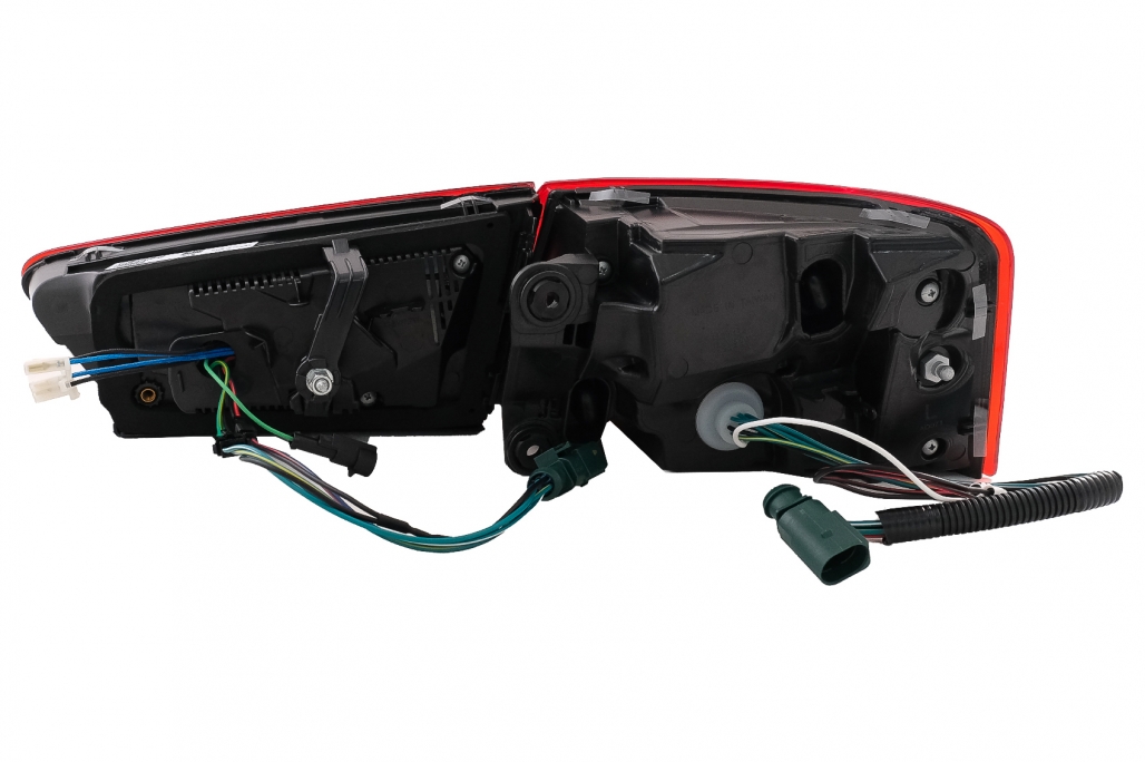 Galiniai LED žibintai Audi A6 4G C7 Sedanui (2011-2014) Raudoni (Konversijai į FL) - Image 5