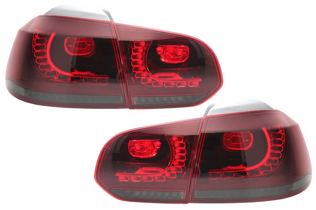 LED galiniai žibintai VW Golf 6 VI (2008-2013) GTI Stilius (Raudoni) - Image 3
