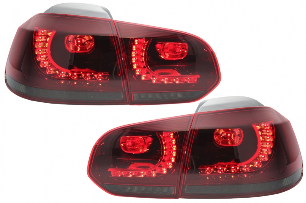 LED galiniai žibintai VW Golf 6 VI (2008-2013) GTI Stilius (Raudoni) - Image 4
