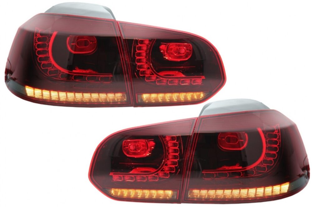LED galiniai žibintai VW Golf 6 VI (2008-2013) GTI Stilius (Raudoni)