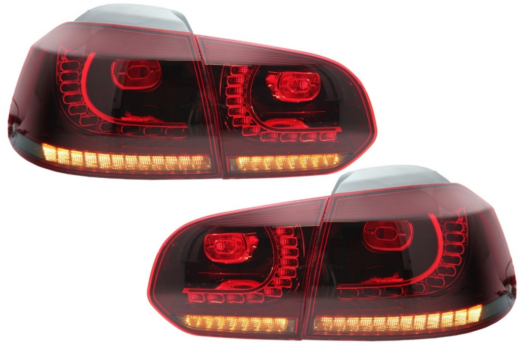 LED galiniai žibintai VW Golf 6 VI (2008-2013) GTI Stilius (Raudoni)