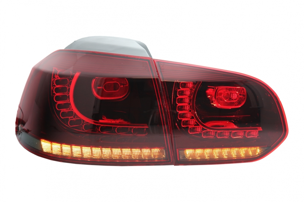 LED galiniai žibintai VW Golf 6 VI (2008-2013) GTI Stilius (Raudoni) - Image 2