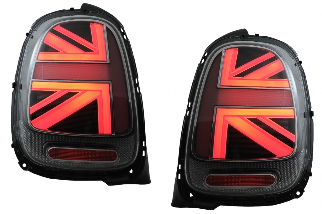 LED galiniai žibintai MINI Cooper F55 / F56 / F57 JCW Design Raudoni tamsinti