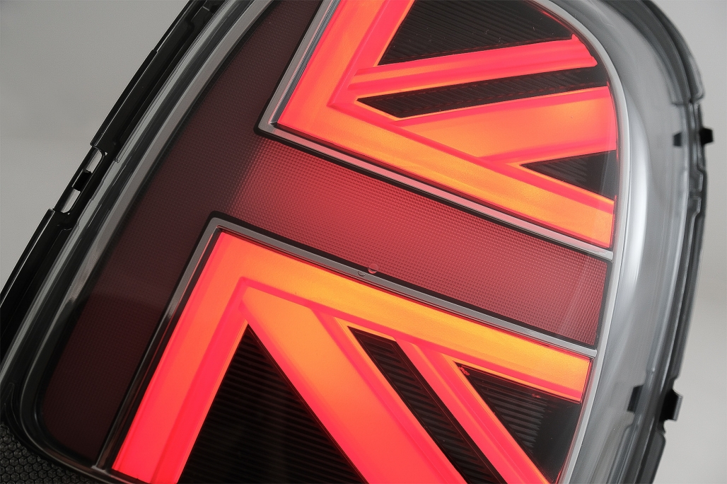 LED galiniai žibintai MINI Cooper F55 / F56 / F57 JCW Design Raudoni tamsinti - Image 3