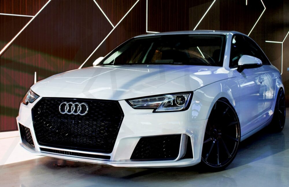 Priekinis RS4 stiliaus bamperis Audi A4 B9 8W (Be ACC) - Image 6