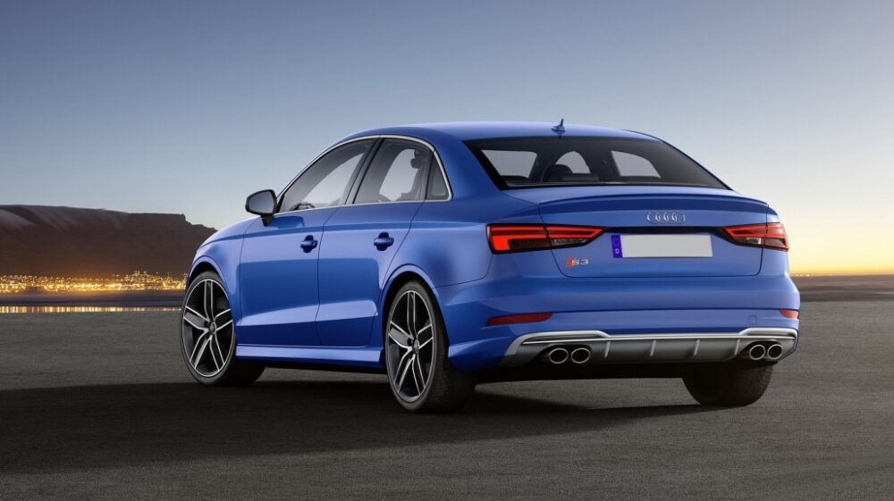 Galinio bamperio difuzorius Audi A3 8V Facelift S-Line bamperiui Sedanui / Kabrioletui - Image 4