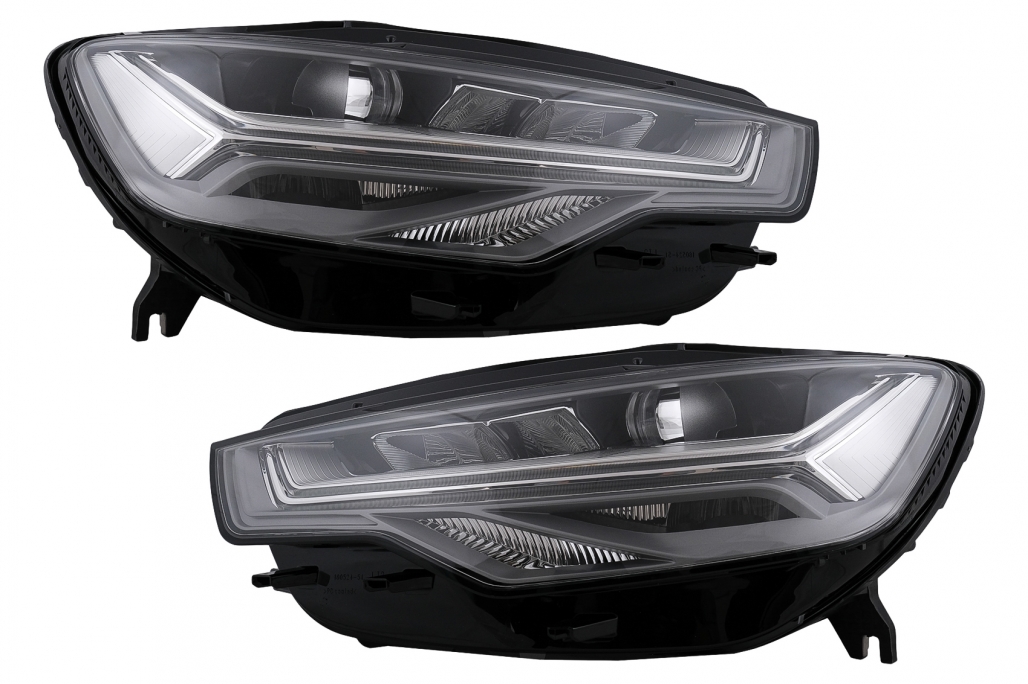 Priekinių Full LED žibintų komplektas Audi A6 C7 (2011-2014) Atnaujinimas iš Xenon į Facelift LED