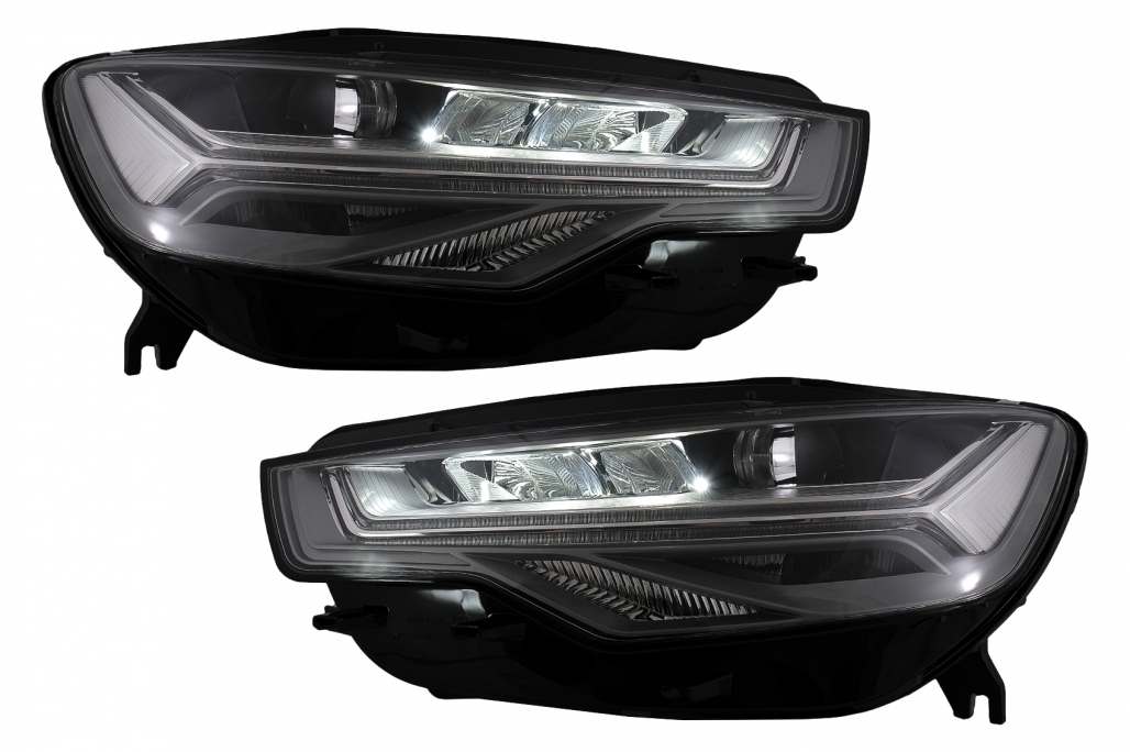 Priekinių Full LED žibintų komplektas Audi A6 C7 (2011-2014) Atnaujinimas iš Xenon į Facelift LED - Image 6