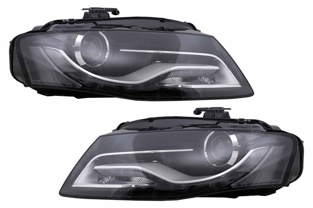 Xenon priekinių žibintų komplektas Audi A4 B8 8K (2009-10.2011) Juodos