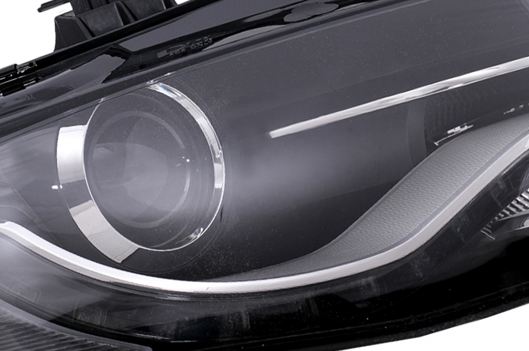 Xenon priekinių žibintų komplektas Audi A4 B8 8K (2009-10.2011) Juodos - Image 3
