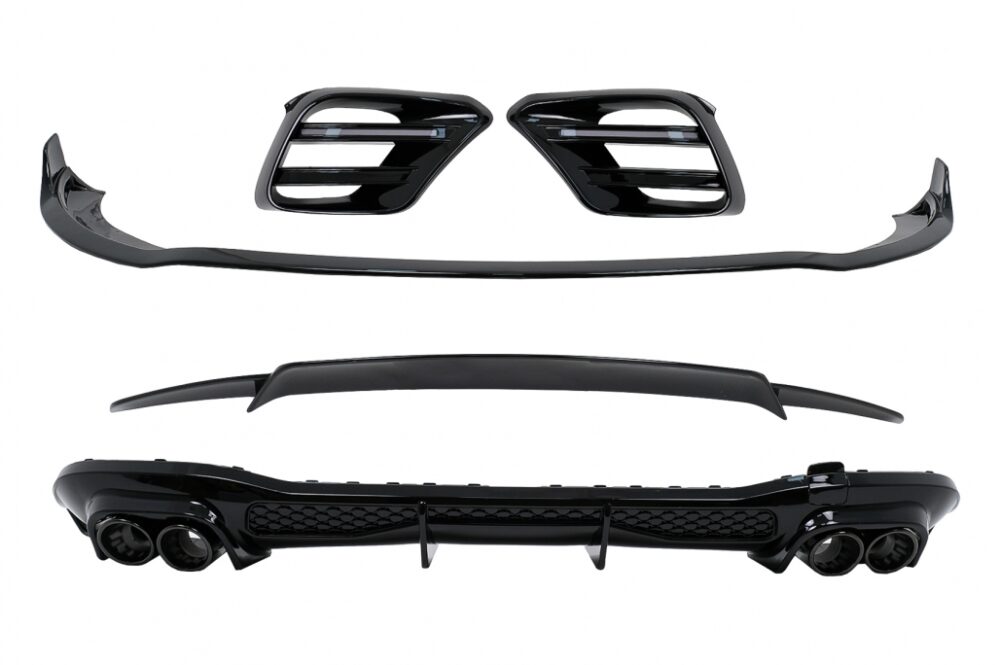 Aerodinaminis komplektas papildomų apdailų Mercedes S-Class W223 Sport Line Piano Black