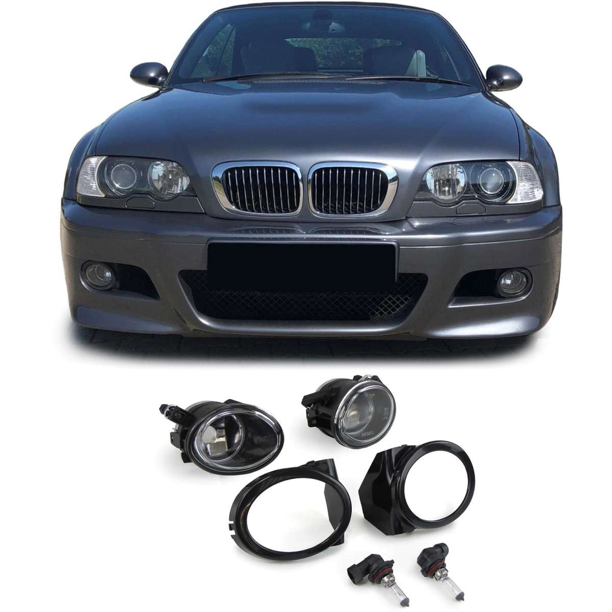 Priešrūkinių žibintų komplektas M-Tech bamperiui skirtas BMW 3 ir 5 Serijai (E39 / E46)