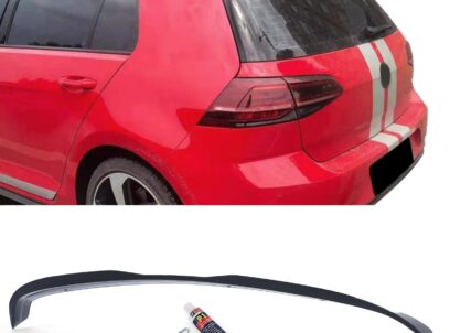 Galinio dangčio spoileris VW Golf 7 GTI Hečbekui 13-20 (Juodas blizgus)