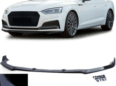 Priekinio bamperio papildoma apdaila skirta Audi A5 F5 (2016+) Juoda blizgi