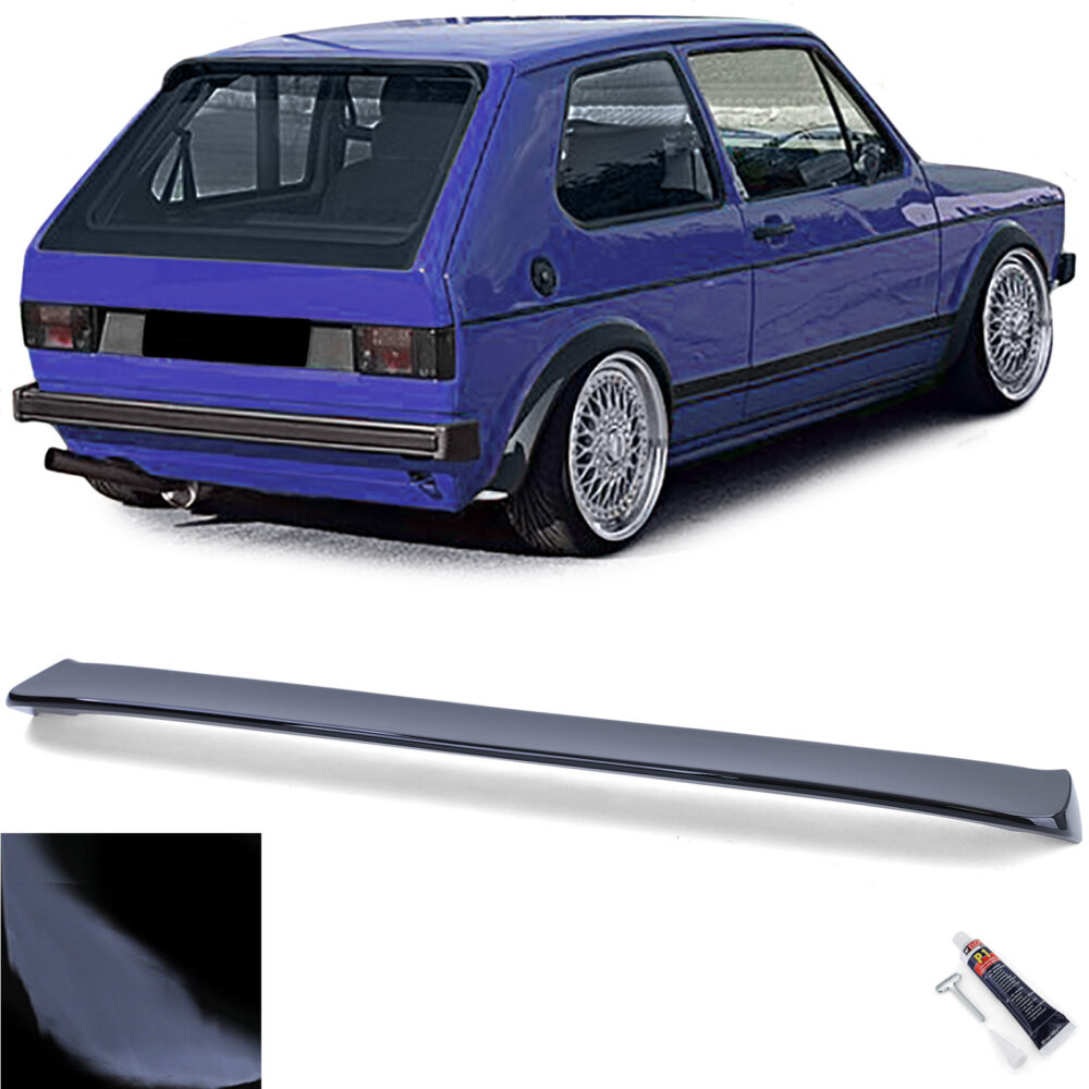 Galinio dangčio spoileris skirtas VW Golf 1 / GTI (Juodas blizgus)