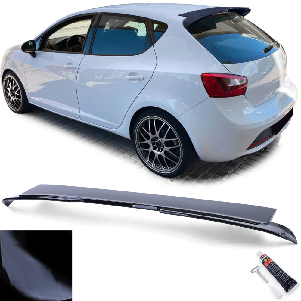Galinio dangčio spoileris skirtas Seat Ibiza 6J 6P (08-17) Juodas blizgus