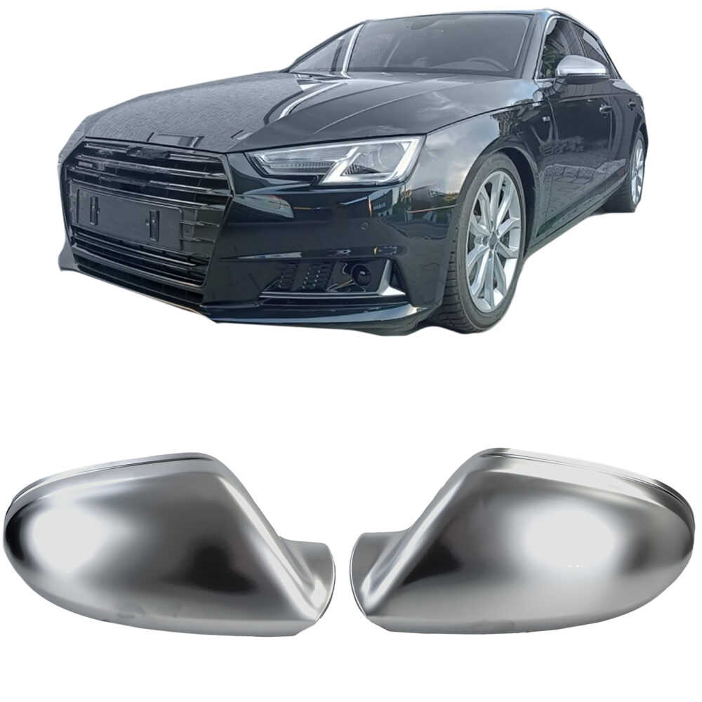 Veidrodėlių dangteliai skirti Audi A6 C7 4G 11-18 (Sidabriniai matiniai)