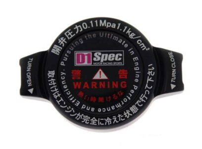 D1Spec Radiatoriaus dangtelis 15mm 1,1 Bar Juoda