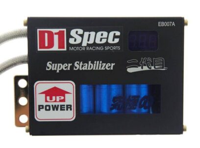Įtampos stabilizatorius D1Spec su ekranu Juodas