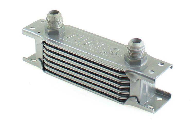 TurboWorks alyvos aušintuvas Slim Line 7 eilių 140x50x50 AN10 sidabrinis