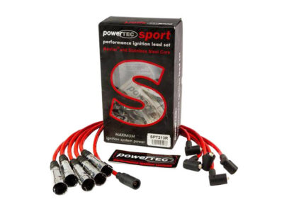 PowerTEC uždegimo laidai AUDI 90 100 200 A6 COUPE VW T4 83-95 RAUDONA